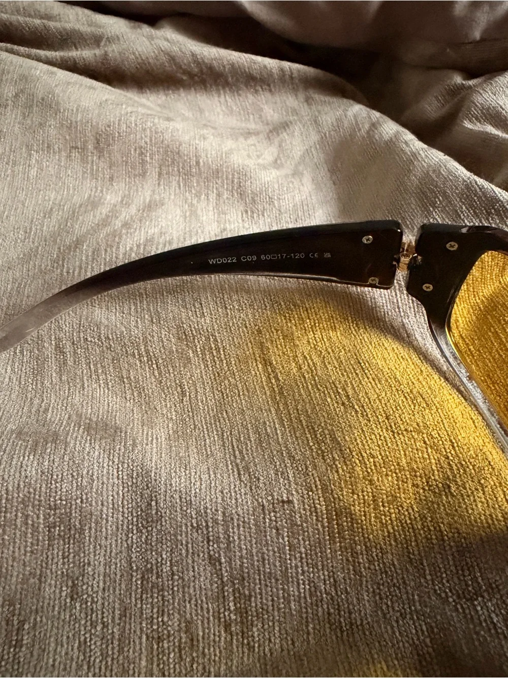 Yellow Lense Gradient Frame Butterfly Accent Y2K Sunglasses